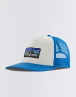 Patagonia P-6 Logo Trucker Hat White w/Vessel Blue