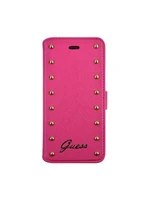 Guess Studded flipové pouzdro GUFLBKP6LSAP pro Apple iPhone 6 Plus pink