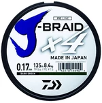 Daiwa splietaná šnúra j-braid 4 žltá 135 m-priemer 0,25 mm / nosnosť 14,4 kg