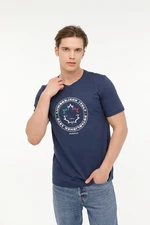 Lumberjack ML RENATO 11ITL1030 4FX NAVY BLUE Man Sleeve T-Sh