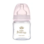 CANPOL BABIES Fľaša so širokým hrdlom Royal Baby 120 ml ružová