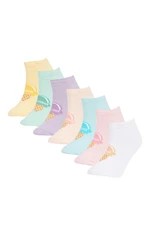 DEFACTO Girl's 7-Piece Cotton Booties Socks