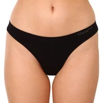 Women's thong Gina bamboo black