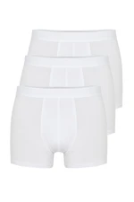 Trendyol White Premium Bamboo Blend 3-Pack Basic Boxer