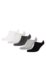 DEFACTO Men's 5-Pack Cotton Sneaker Socks