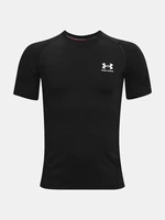 Under Armour HG Armour SS Triko dětské Černá