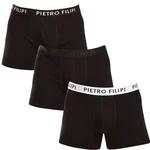 3PACK Men's Boxer Shorts Pietro Filipi Black