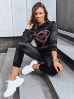 Dámský černý velurový set Vogue Velour Dstreet