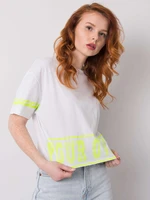 Women's white t-shirt with print