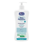 CHICCO Baby Moments Protection Šampon na tělo s dávkovačem, 93% přírodních složek 750 ml