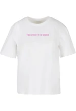 Women's T-shirt Too Pretty white