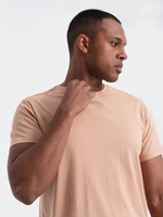 Ombre Classic BASIC men's cotton T-shirt - flesh-colored