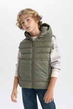 DEFACTO Boy&#39;s Water Repellent Hooded Vest