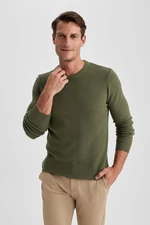 DEFACTO Slim Fit Slim Fit Crew Neck Knitwear Sweater