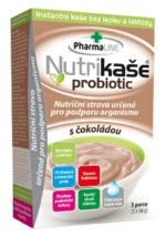 NUTRIKAŠA PROBIOTIC s čokoládou, 3 x 60 g