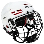 CCM Tacks 70 white Hockey Helmet Combo