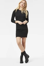 Šaty - G-STAR Motac slim dress 7/8 slv čierne