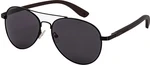 Meatfly Polarizačné okuliare AVIATOR Black