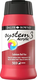 Daler Rowney System3 Vopsea acrilică Cadmium Red Hue 500 ml 1 buc