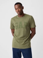 Green men's T-shirt with GAP logo
