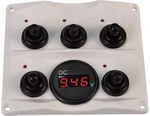 Talamex Switch Panel-Voltmeter 12/24V Antracit 12 / 24 V Lodný vypínač, prepínač