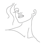 Plakat 29x41 cm Minimal Woman Face Line Art – Veronika Boulová