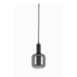 Szara lampa sufitowa z szklanym kloszem ø 21 cm Lekar – Light & Living