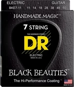 DR Strings Black Beauties BKE7-11 Elektromos gitárhúrok