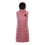 Women's vest with ptx membrane ALPINE PRO HARDA dusty rose