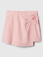 Pink Girl's Linen Short Skirt GAP