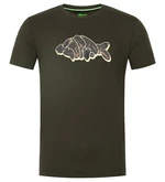 Korda tričko outline tee dark olive - m