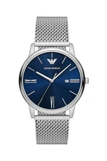 Hodinky Emporio Armani stříbrná barva