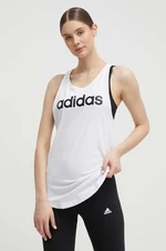 Bavlněný top adidas GL0567 bílá barva, GL0567