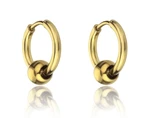 Marc Malone Pozlacené kruhové náušnice Everly Gold Earrings MCE23023G