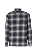 Tommy Hilfiger Košeľa - SLUB SHADOW CHECK RF SHIRT čierna