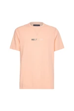 Tommy Hilfiger Tričko - CONTRAST STITCH TEE oranžové