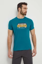 Tričko LA Sportiva Van zelená barva, s potiskem, H47733733