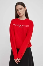 Mikina Tommy Hilfiger dámská, s potiskem, WW0WW39791