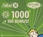 Fallout 76 - 1000 (+100 Bonus) Atoms XBOX One CD Key