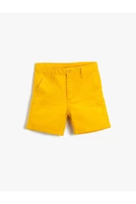 Koton Above the Knee Shorts With Pockets With Button