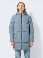 Grey-blue women's quilted coat Noisy May Dalcon - Women