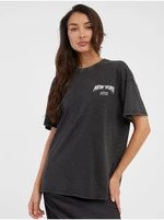 Black Womens Oversize T-Shirt ONLY Lina - Women