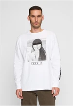 Men's long-sleeved T-shirt Fuck It white