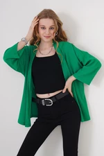 Bigdart 5862 Knitted Kimono - Green