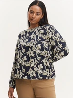 White-blue floral blouse Fransa - Women