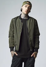 2-Tone Bomber Jacket darkolive/black