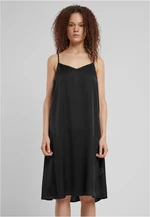 Women's Viscose Satin Nightgown - Black