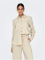 Beige Women's Linen Shirt JDY Say - Women