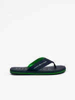 Tommy Hilfiger Massage Footbed Pantofle Modrá