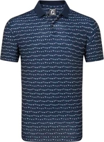 Footjoy Flag Banner Print Navy M Tricou polo